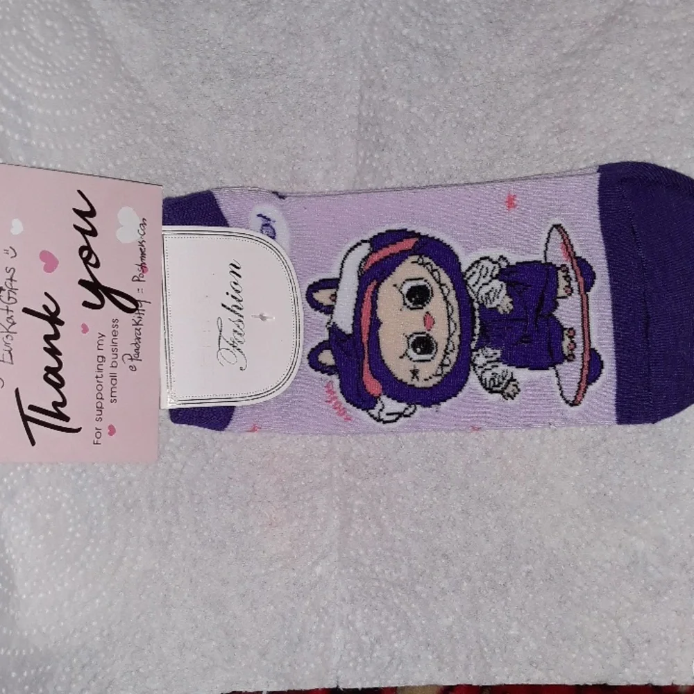 LABUBU Character Socks NEW in pkg 1 pr size 5-10 Adult NWT